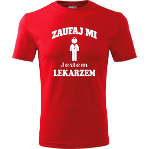 męska koszulka - zaufaj mi jestem lekarzem