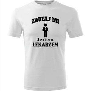 męska koszulka - zaufaj mi jestem lekarzem