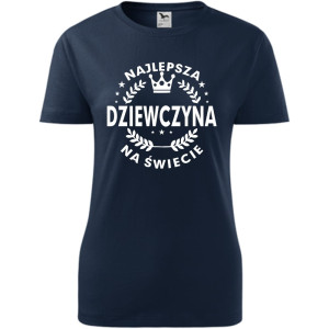 Atrakcyjna Damska koszulka - Najlepsza dziewczyna na świecie