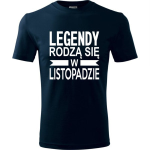 Męska koszulka - Legendy rodzą się w listopadzie