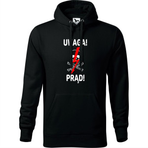 męska bluza z kapturem - uwaga! prąd!