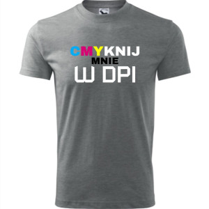 męska koszulka - cmyknij mnie w dpi