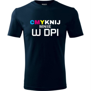 męska koszulka - cmyknij mnie w dpi