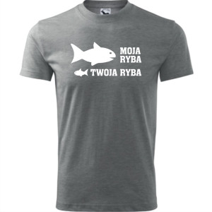 Męska koszulka dla Wędkarza - Moja ryba twoja ryba