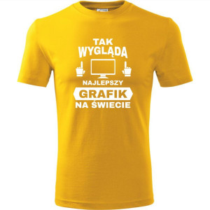 męska koszulka - tak wygląda najlepszy grafik na świecie