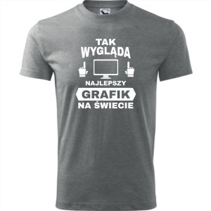 męska koszulka - tak wygląda najlepszy grafik na świecie