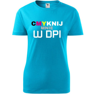 damska koszulka taliowana - cmyknij mnie w dpi