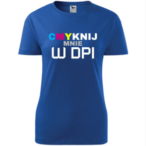 damska koszulka taliowana - cmyknij mnie w dpi