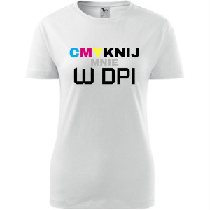 damska koszulka taliowana - cmyknij mnie w dpi