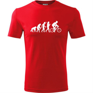 Męska koszulka dla Rowerzysty - Ewolucja rower - t-shirt prezent