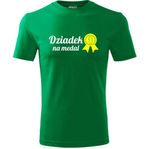 Męska koszulka - Dziadek na medal