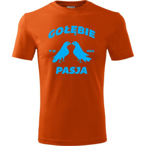 męska koszulka - gołębie to moja pasja