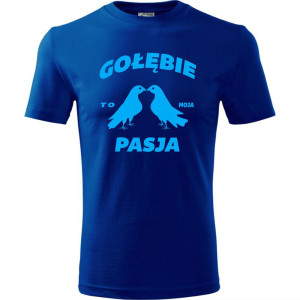 męska koszulka - gołębie to moja pasja