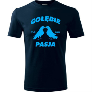 męska koszulka - gołębie to moja pasja