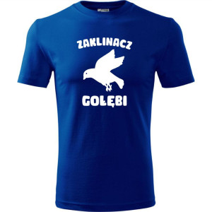 męska koszulka - zaklinacz gołębi