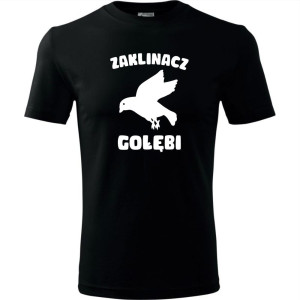 męska koszulka - zaklinacz gołębi