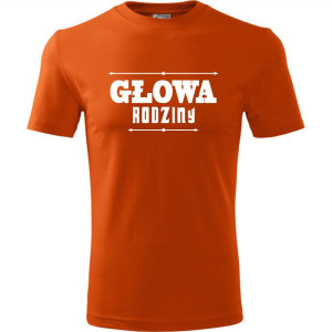 męska koszulka - głowa rodziny