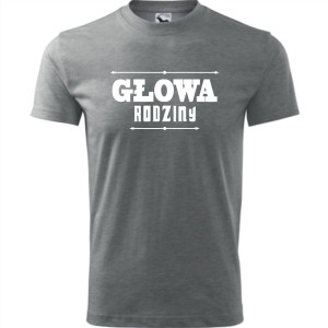 męska koszulka - głowa rodziny