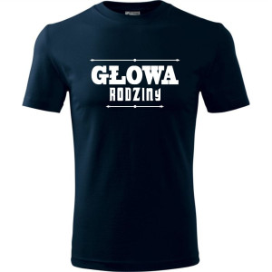 męska koszulka - głowa rodziny