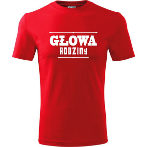 męska koszulka - głowa rodziny
