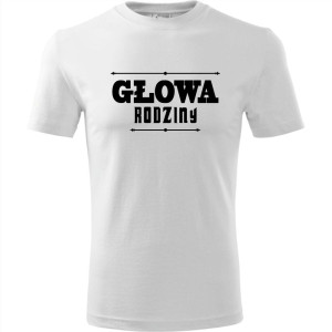 męska koszulka - głowa rodziny