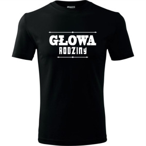 męska koszulka - głowa rodziny