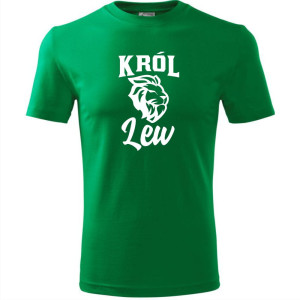 męska koszulka - król lew