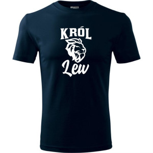 męska koszulka - król lew