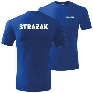męska koszulka - strażak 02