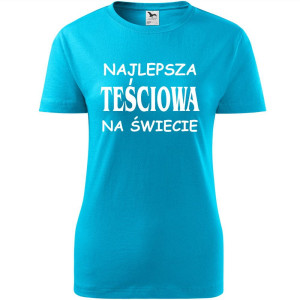 damska koszulka taliowana - najlepsza teściowa na świecie 01