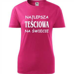 damska koszulka taliowana - najlepsza teściowa na świecie 01