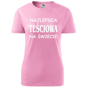 damska koszulka taliowana - najlepsza teściowa na świecie 01