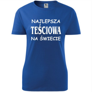 damska koszulka taliowana - najlepsza teściowa na świecie 01