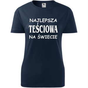 damska koszulka taliowana - najlepsza teściowa na świecie 01