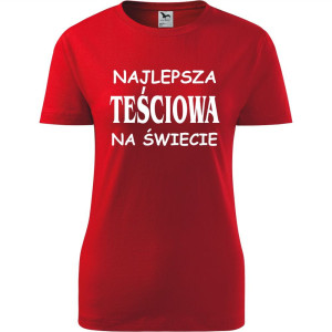 damska koszulka taliowana - najlepsza teściowa na świecie 01