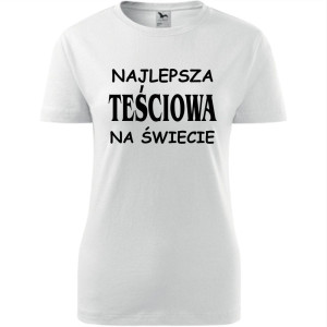 damska koszulka taliowana - najlepsza teściowa na świecie 01