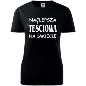 damska koszulka taliowana - najlepsza teściowa na świecie 01