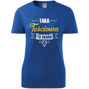 damska koszulka taliowana - taka teściowa to skarb