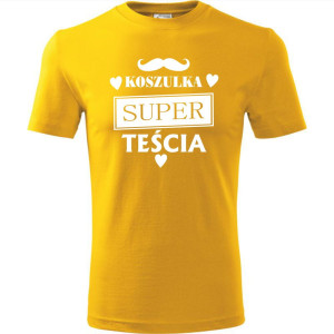 męska koszulka - koszulka super teścia