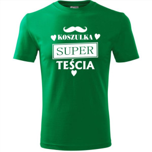 męska koszulka - koszulka super teścia