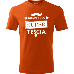 męska koszulka - koszulka super teścia