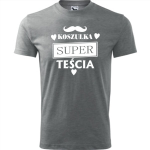 męska koszulka - koszulka super teścia