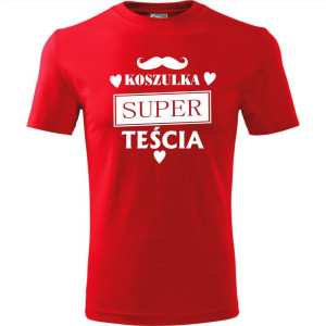 męska koszulka - koszulka super teścia
