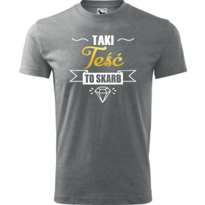 męska koszulka - taki teść to skarb