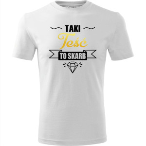 męska koszulka - taki teść to skarb