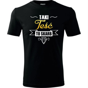 męska koszulka - taki teść to skarb
