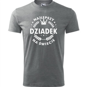 Męska koszulka - Najlepszy dziadek na całym świecie - prezent urodziny, dzień dziadka