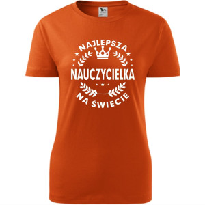 Damska koszulka - Najlepsza nauczycielka ever 05