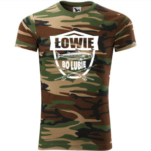 moro koszulka unisex - łowię bo lubię