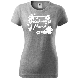 Damska koszulka taliowana - kochana mama